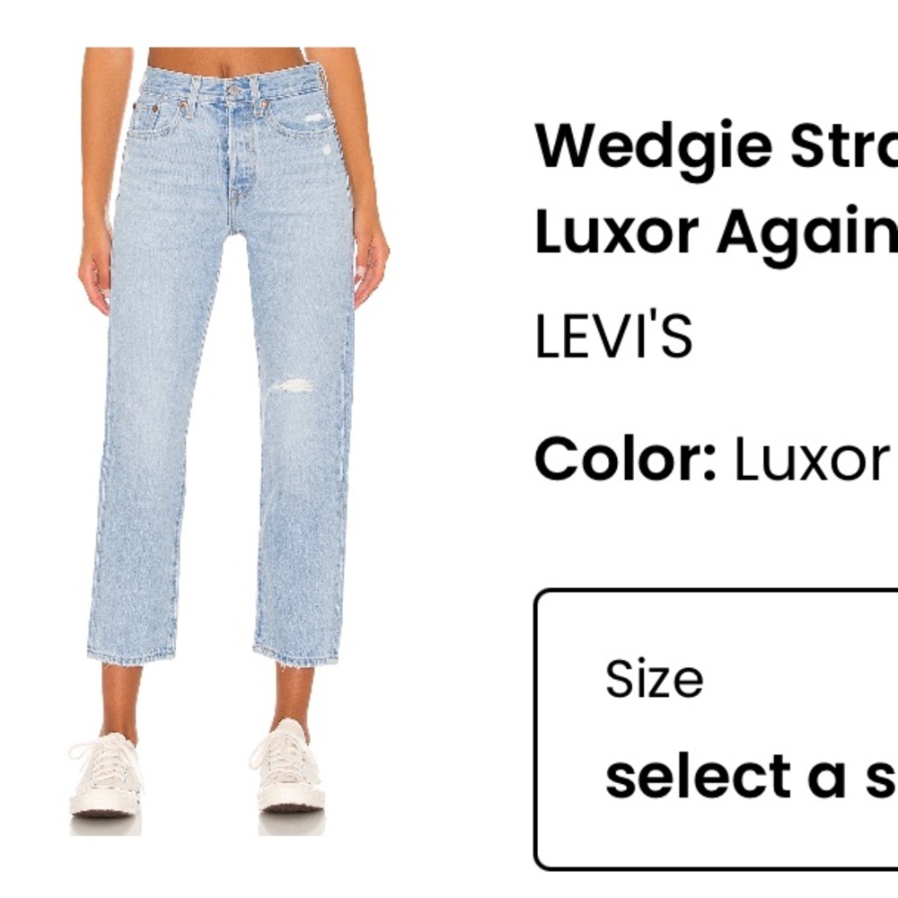 Levi’s Wedgie Ankle Straight Jean in Luxor Again